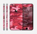 The Pink and Red Tradtional Camouflage Skin for the Apple iPhone 6