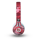 The Pink and Red Tradtional Camouflage Skin for the Beats by Dre Mixr Headphones