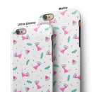 The Pink and Teal Watermenlon Cocktail iPhone 6/6s or 6/6s Plus 2-Piece Hybrid INK-Fuzed Case