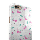 The Pink and Teal Watermenlon Cocktail iPhone 6/6s or 6/6s Plus 2-Piece Hybrid INK-Fuzed Case