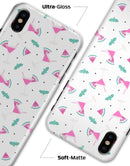 The Pink and Teal Watermenlon Cocktail - iPhone X Clipit Case