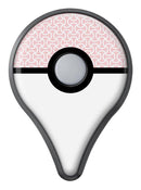 The Pink and White Axed Pattern Pokémon GO Plus Vinyl Protective Decal Skin Kit