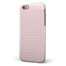 The Pink and White Axed Pattern iPhone 6/6s or 6/6s Plus 2-Piece Hybrid INK-Fuzed Case