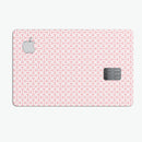 The Pink and White Axed Pattern - Premium Protective Decal Skin-Kit for the Apple Credit Card