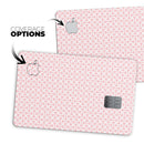 The Pink and White Axed Pattern - Premium Protective Decal Skin-Kit for the Apple Credit Card
