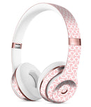The Pink and White Axed Pattern Full-Body Skin Kit for the Beats by Dre Solo 3 Wireless Headphones