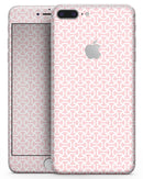 The Pink and White Axed Pattern - Skin-kit for the iPhone 8 or 8 Plus