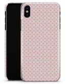 The Pink and White Axed Pattern - iPhone X Clipit Case