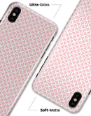 The Pink and White Axed Pattern - iPhone X Clipit Case