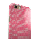 The Pink and White Micro Dot Pattern iPhone 6/6s or 6/6s Plus 2-Piece Hybrid INK-Fuzed Case