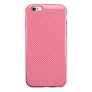 The Pink and White Micro Dot Pattern iPhone 6/6s or 6/6s Plus 2-Piece Hybrid INK-Fuzed Case