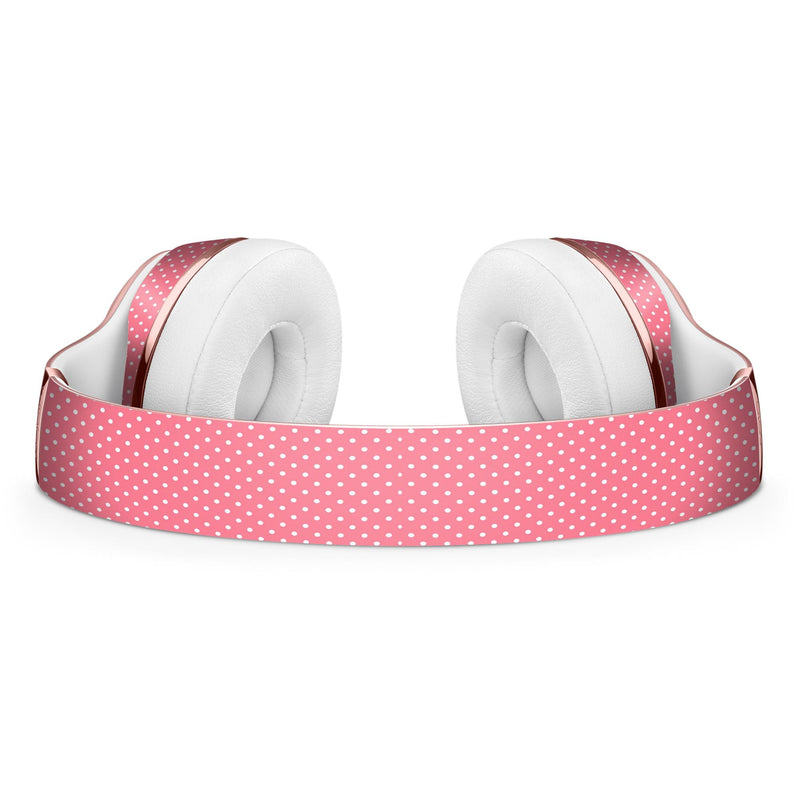 The Pink and White Micro Dot Pattern Full-Body Skin Kit for the Beats by Dre Solo 3 Wireless Headphones