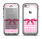 The Pink and White Plaid with Lace and Ribbon Apple iPhone 5c LifeProof Fre Case Skin Set