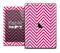The Pink and White Sharp Chevron Pattern Skin for the iPad Air
