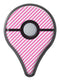 The Pink and White Slanted Stripes Pokémon GO Plus Vinyl Protective Decal Skin Kit
