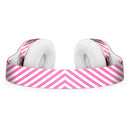 The Pink and White Slanted Stripes Full-Body Skin Kit for the Beats by Dre Solo 3 Wireless Headphones