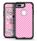 The Pink and White Slanted Stripes - iPhone 7 Plus/8 Plus OtterBox Case & Skin Kits