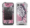 The Pink and White Solid Flowers Apple iPhone 4-4s LifeProof Fre Case Skin Set