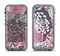 The Pink and White Solid Flowers Apple iPhone 5c LifeProof Fre Case Skin Set