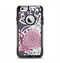The Pink and White Solid Flowers Apple iPhone 6 Otterbox Commuter Case Skin Set