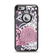 The Pink and White Solid Flowers Apple iPhone 6 Otterbox Defender Case Skin Set