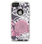 The Pink and White Solid Flowers Skin For The iPhone 5-5s Otterbox Commuter Case