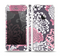 The Pink and White Solid Flowers Skin Set for the Apple iPhone 5