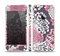 The Pink and White Solid Flowers Skin Set for the Apple iPhone 5s