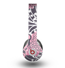 The Pink and White Solid Flowers Skin for the Beats by Dre Original Solo-Solo HD Headphones
