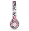 The Pink and White Solid Flowers Skin for the Beats by Dre Solo 2 Headphones