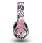 The Pink and White Solid Flowers Skin for the Original Beats by Dre Studio Headphones