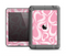 The Pink and White Vector Swirly Heart Pattern Apple iPad Air LifeProof Fre Case Skin Set