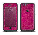 The Pink and Yellow Floral Vine Pattern Apple iPhone 6/6s LifeProof Fre Case Skin Set