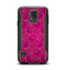 The Pink and Yellow Floral Vine Pattern Samsung Galaxy S5 Otterbox Commuter Case Skin Set