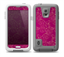 The Pink and Yellow Floral Vine Pattern Skin for the Samsung Galaxy S5 frē LifeProof Case