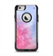 The Pink to Blue Faded Color Floral Apple iPhone 6 Otterbox Commuter Case Skin Set