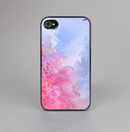 The Pink to Blue Faded Color Floral Skin-Sert for the Apple iPhone 4-4s Skin-Sert Case