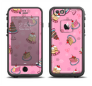 The Pink with Yummy Cakes Apple iPhone 6/6s LifeProof Fre Case Skin Set