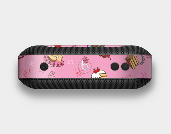The Pink with Yummy Cakes Skin Set for the Beats Pill Plus