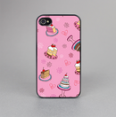 The Pink with Yummy Cakes Skin-Sert for the Apple iPhone 4-4s Skin-Sert Case