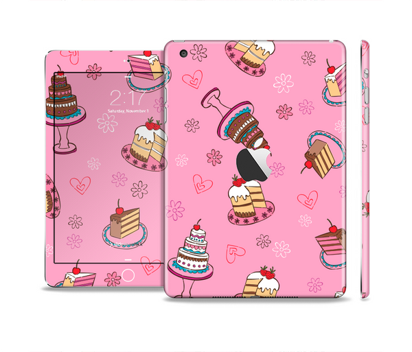 The Pink with Yummy Cakes Skin Set for the Apple iPad Mini 4