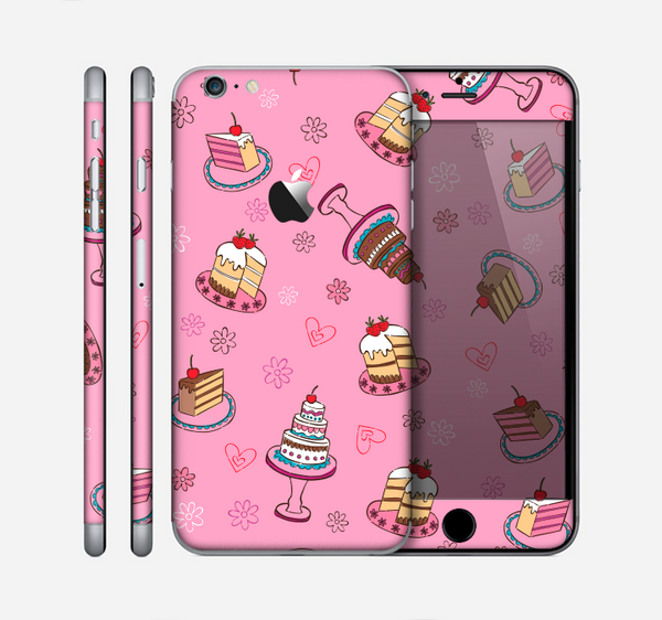The Pink with Yummy Cakes Skin for the Apple iPhone 6 Plus