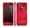 The Pocket with Red Scratched Hearts Skin Set for the Apple iPhone 5