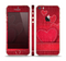 The Pocket with Red Scratched Hearts Skin Set for the Apple iPhone 5s