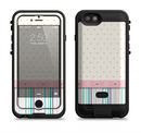The Polka Dots with Green and Purple Stripes Apple iPhone 6/6s LifeProof Fre POWER Case Skin Set