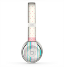 The Polka Dots with Green and Purple Stripes Skin for the Beats by Dre Solo 2 Headphones