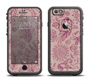 The Puprle and Light Pink Sketched Lace Patterns v21 Apple iPhone 6/6s LifeProof Fre Case Skin Set