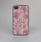 The Puprle and Light Pink Sketched Lace Patterns v21 Skin-Sert for the Apple iPhone 4-4s Skin-Sert Case