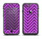 The Purple & Black Sketch Chevron Apple iPhone 6 LifeProof Fre Case Skin Set