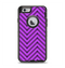 The Purple & Black Sketch Chevron Apple iPhone 6 Otterbox Defender Case Skin Set